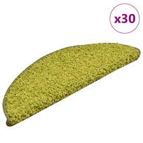 Laiptų kilimėliai 30 vnt 56x17x3 cm žali pusapvaliai