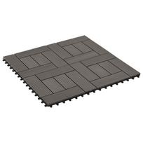 Terasinė Plytelė 22 pcs Tamsiai rudas 30 x 30 cm MPK