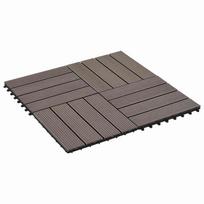 Terasinė Plytelė 22 pcs Tamsiai rudas 30 x 30 cm MPK