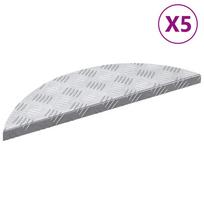 Laiptų danga 5 pcs Sidabro 60 x 18 x 25 cm Aliuminis