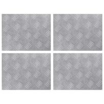 Laiptų danga Stačiakampio 4 pcs Sidabro 40 x 30 cm Aliuminis