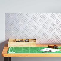 Laiptų danga Stačiakampio 2 pcs Sidabro 50 x 30 cm Aliuminis