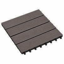 Terasinė Plytelė 11 pcs Tamsiai rudas 30 x 30 cm MPK