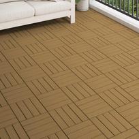 Terasinė Plytelė 3D dizainas 11 pcs Tikmedis 30 x 30 cm MPK