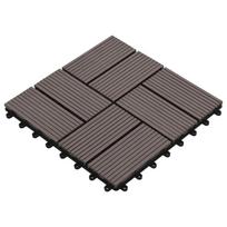 Terasinė Plytelė 11 pcs Tamsiai rudas 30 x 30 cm MPK