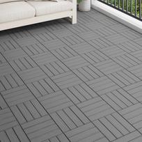 Terasinė Plytelė 3D dizainas 11 pcs Pilka 30 x 30 cm MPK
