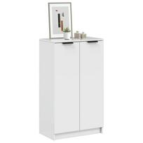 Spintelė batams balta 59x35x1005cm apdirbta mediena blizgi