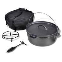 Ketaus puodas Dutch Oven 113 l su priedais