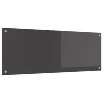 Virtuvės atbraila Tamsiai pilka 110 x 40 cm grūdintas stiklas