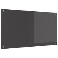 Virtuvės atbraila Tamsiai pilka 110 x 60 cm grūdintas stiklas