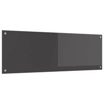 Virtuvės atbraila Tamsiai pilka 120 x 40 cm grūdintas stiklas
