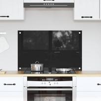 Virtuvės atbraila Juoda 80 x 50 cm grūdintas stiklas