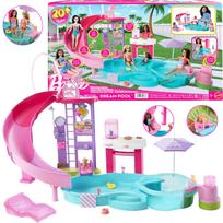 Barbie baseinas su čiuožykla, burbuline vonia ir 20+ aksesuarų, JFP01