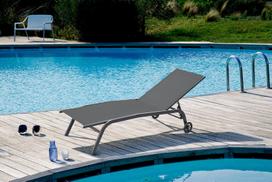 Sodo gultas su ratukais VIVA, antracito sp., 190 x 55 x 35 cm