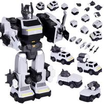 Magnetinis transformuojamas roboto žaislas – didelė veiksmo figūrėlė – priedai ZA6009