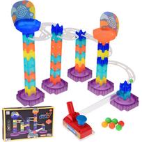 Spalvingas „Marble Run“ „pasidaryk pats“ rutuliukų takelis su paleidimo įrenginiu, 58 dalys, ZA5979