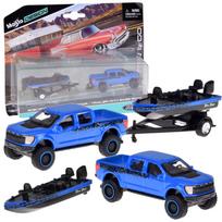 Licencijuotas metalinis automobilis 1:64 Ford F-150 SVT Raptor 2021 ir valtis ZA5970
