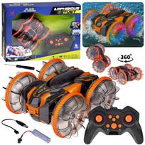 Amfibinis automobilis 2-in-1 kaskadinis R/C nuotoliniu būdu valdomas – važiuoja, plaukia, šviečia RC0735