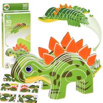 3D dėlionė iš kartono – Stegosaurus dinozauras, „pasidaryk pats“ rinkinys ZA5810