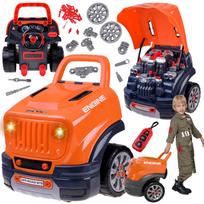 Mechanikų rinkinys: Mobiliosios AUTOMOBILIŲ DIRBTUVĖS + šviesa ir garsas ZA5738