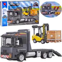 Techniniai kaladėlių rinkiniai VEHICLES 1:42 – Sunkvežimis su priekaba ir krautuvu 404ele ZA5722