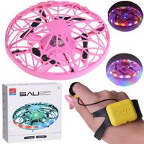 Nuotoliniu būdu valdomas DRONAS – DISC rankinis valdymas + LED šviesa RC0653