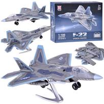 Konstruktoriaus rinkinys reaktyvinio lėktuvo modelis F-22 1:100 ZA5027