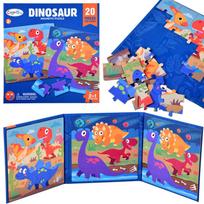 Magnetinė dėlionių knyga Dinosaurs 40 elementų ZA4268