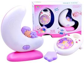 Mobilioji muzikos dėžutė 2in1 su „Bluetooth“ rinkiniu – naktinė lemputė lovytei ZA2645