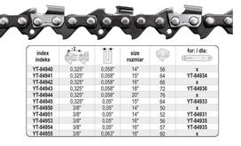 YATO PJOVIMO GRANDINĖ 35cm/50/3/8″/1,3