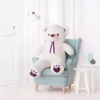 Didelis Pliušinis Meškiukas Meškinas, Minkštas Žaislas, 160 Cm, Baltas, Toto