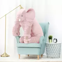Didelis Pliušinis Dramblys, Minkštas Žaislas, 125 Cm, Rožinis, Hogo