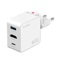 4smarts 3in1 HDMI Hub Charger GaN Flex 65W white | 541711 | 4252011913145