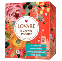 LOVARE „Assorted Tea Collection” – keturių skonių juodos arbatos rinkinys 32vnt