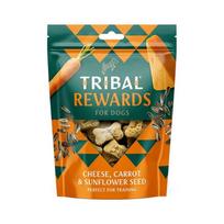 TRIBAL Skanėstas sausainiai šunims su sūriu, morkomis ir saulėgrąžomis – Cheese, Carrot & Sunflower Seeds, 125 g