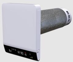 Mini rekuperatorius Twinfresh Breezy 160-E-Smart  57 m3/h dvisrautis 550mm ilgio