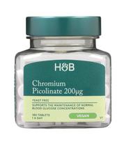 Chromium Picolinate, 200mcg - 180 tablets - Holland & Barrett
