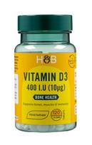 Vitamin D3, 10mcg - 120 tablets - Holland & Barrett