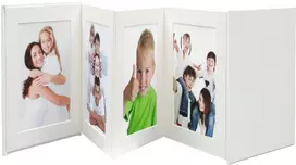Nuotraukų rėmelis Deknudt Leporello baltas 8x13x18 8 nuotraukos A66DC1 8PH