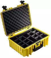 B&W Outdoor Cases Type 5000 Żółta su segregatorem