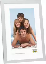 Nuotraukų rėmelis Deknudt S44CD1 40x50 medinis sidabrinis