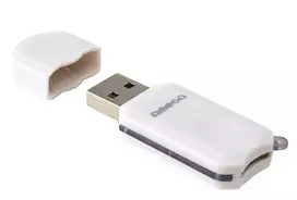 Kortelių skaitytuvas Omega (Micro SD/HC USB 3.0) baltas