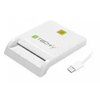 Skaitytojas Techly Techly Smart Card USB-C kontaktų kortelių skaitytuvas