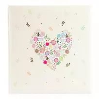 Albumas GOLDBUCH 08182 Flowers in the Heart 30x31/60psl, balti lapai | kampučiai/lipdukai | knyginio rišimo [V]