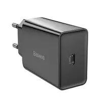 Baseus Speed Mini greitas įkroviklis USB-C PD 3A 20W juodas