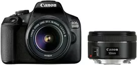 Canon EOS 2000D + EF-S 18-55mm III + EF 50mm f/1.8 STM