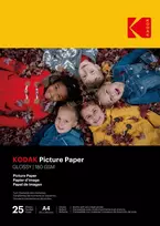 Blizgus fotopopierius Kodak Picture Paper 9891263, A4, 180g/m², 25 lapai
