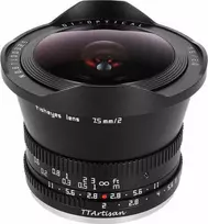 Kamera - TTArtisan 7.5mm F2.0 M43 Fisheye objektyvas, 180° matymo kampas