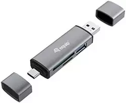 Skaitytuvas Equip Equip kortelių skaitytuvas USB 3.0+USB-C skirtas SD/MicroSD