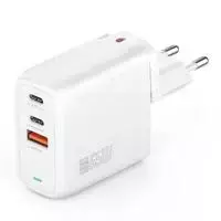 4Smarts įkroviklis GaN Flex 65W 2 USB-C+1 USB-A baltas